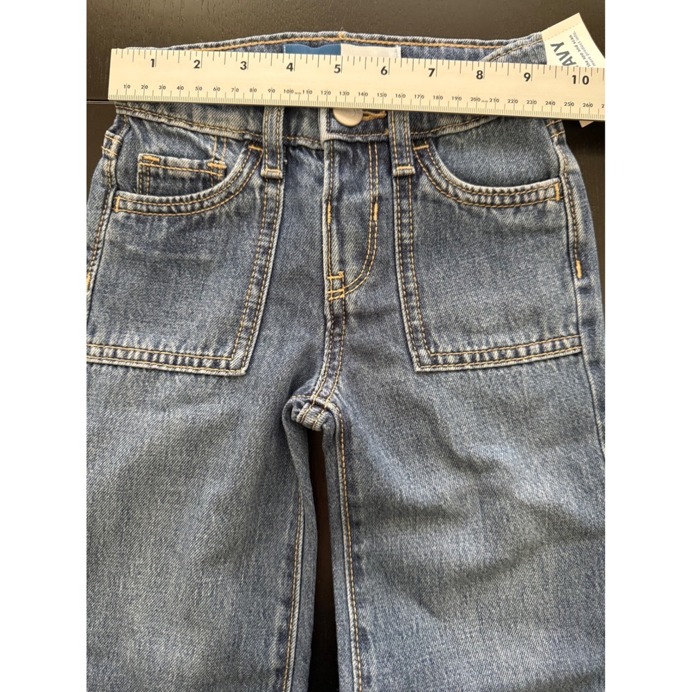 NWT Old Navy Toddler Wide-Leg Jeans Size 3T Blue 100% Cotton Denim - Picture 10 of 12